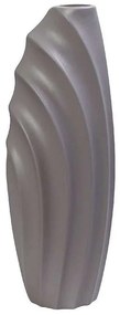 Βάζο Κεραμικό Ασύμμετρο MIG113 16x12x45cm Light Grey Espiel Ceramic