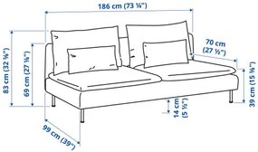 SÖDERHAMN τριπλό κάθισμα 994.496.42