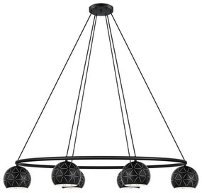 Φωτιστικό Οροφής Κρεμαστό Cantallops 98456 Black Eglo Metal