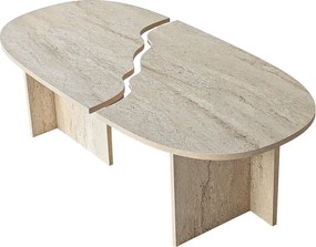 Coffee Table Missisipi - Travertine Travertine
