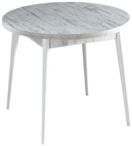 Τραπέζι Stil 107BCK1504 90x77,5x90cm Antique White Μοριοσανίδα,Ξύλο