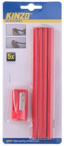 Σετ Μολυβιών 5Τμχ με Ξύστρα KINZO-06451488
