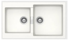 Schock Cristalite Manhattan 30290 Superwhite Ένθετος Νεροχύτης 86x50cm