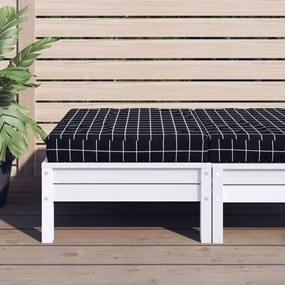 vidaXL Μαξιλάρι Παλέτας Μαύρο Καρό 60 x 60 x 8 εκ. Ύφασμα Oxford