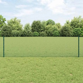 vidaXL Συρματόπλεγμα με 44 U Πόστ Πράσινο 0.6x100 μ Μέταλλο