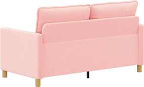 vidaXL Καναπές Ροζ 156 x 81 x 87,5 εκ Ύφασμα
