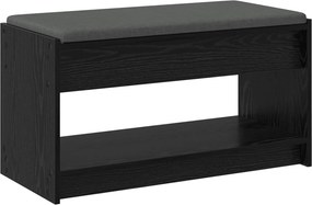 vidaXL Παγκάκι Χαλωρίου Μαύρη Δρυς 83 x 38 x 45 εκ