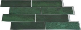 vidaXL Πλακάκι Subway 20 pcs Σκούρο Πράσινο 29 x 21 εκ