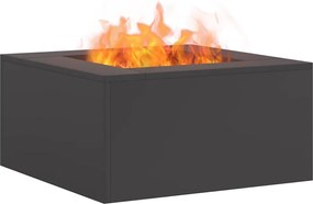 vidaXL Φωτιά Μαύρο 60 x 60 x 30 cm Ατσάλι