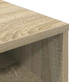 vidaXL Βιβλιοθήκη Χρώμα Sonoma Δρυς 34x31x80 εκ. από Μοριοσανίδα