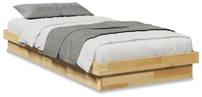 vidaXL Πλαίσιο κρεβατιού χωρίς στρώμα 80x200 cm Ξύλο μασίφ δρυός