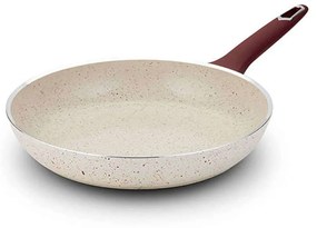 Τηγάνι Αντικολλητικό Terrestrial 10-044-012 30cm Bordo-Beige Nava 30cm Aluminium