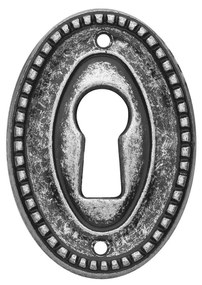 Roline 462 Επιστόμιο Ντουλάπας από Ζάμακ Old Silver 26x37mm