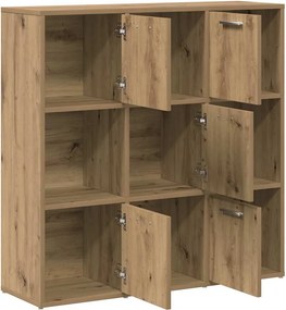 vidaXL Βιβλιοθήκη Τεχνίτης Δρυς 90x28x90 εκ. Επεξεργασμένο Ξύλο
