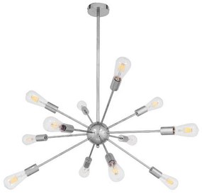 Φωτιστικό Οροφής Milano 01487 12xE27 Φ80x78cm Nickel GloboStar