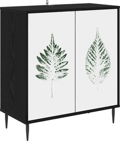 vidaXL Πλαϊνό γραφείο HANAU Μαύρη Δρυς 69 x 33 x 76 εκ.