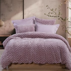 Παπλωματοθήκη Fleece Carmen (Σετ 2τμχ) Rose Nef-Nef Homeware Μονό 160x220cm Flannel
