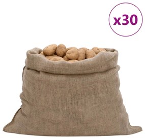 vidaXL Σακιά Γιούτας 30 Τεμ. 100 x 110 εκ. από Γιούτα 220 gsm