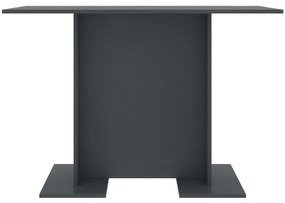 vidaXL Τραπεζαρία Γκρι 110 x 60 x 75 εκ. από Μοριοσανίδα