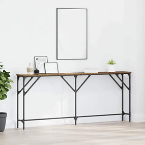 vidaXL Τραπέζι κονσόλας Παλιό Ξύλο 180 x 23 x 75 cm
