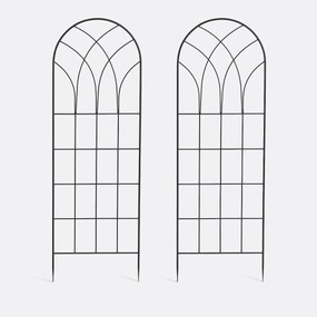 Σετ 2 μεταλλικών πλεγμάτων κήπου από ατσάλι