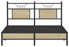 vidaXL Πλαίσιο Κρεβατιού Χωρ. Στρώμα Sonoma Δρυς 150x200εκ. Επ. Ξύλο