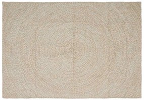 vidaXL Χαλί Φυσικό και Λευκό 200 x 290 εκ. Γιούτα