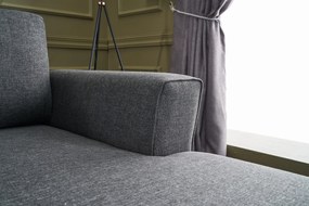 Corner Sofa-Bed Eris - Anthracite Anthracite