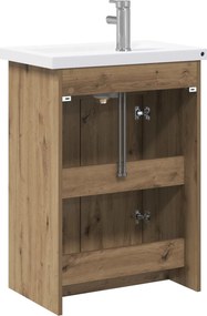 vidaXL Σετ Επίπλων Μπάνιου Artisan Δρυς 61 x 40 x 84,5 εκ