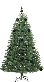 vidaXL Τεχνητό Χριστουγεννιάτικο Δέντρο με Άξονα Πράσινο 150 cm
