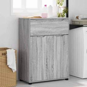 vidaXL Ντουλάπι Μπάνιου Γκρίζο Σονομα 72,5 x 36,5 x 100 εκ