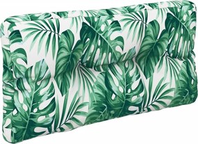 vidaXL Μαξιλάρια Παλέτας 2 τεμ. Σχέδιο Φύλλων Υφασμάτινα