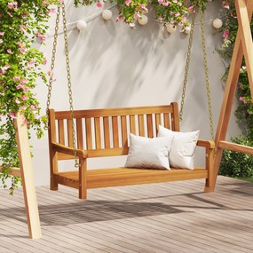 vidaXL Καναπές Κήπου 2 Θέσεων, 110x56x58 εκ, Σταθερός, Φτιαγμένος από Ξύλο Ακακίας.