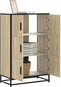 vidaXL Ντουλάπι Δρυς sonoma 68x35x106,5 cm Επεξεργασμένο Ξύλο μέταλλο