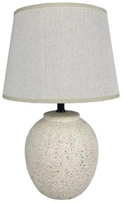 Επιτραπέζιο φωτιστικό Lurata Inart Ε27 κεραμικό σε μπεζ απόχρωση Φ26x38εκ 26x26x38 εκ.