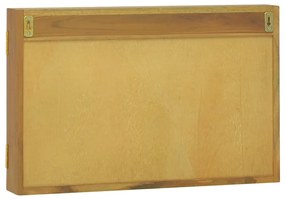 vidaXL Ντουλάπι Καθρέφτη 60 x 10 x 40 εκ. από Μασίφ Ξύλο Teak
