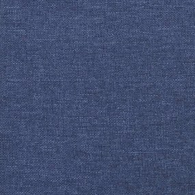 Πλαίσιο Κρεβατιού με Κεφαλάρι Μπλε 90x190 εκ Υφασμάτινο - Μπλε