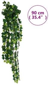vidaXL Φυτά Κρεμαστά Τεχνητά 12 Τεμ. 339 Φύλλα Πράσινα 90 εκ.