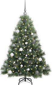 vidaXL Τεχνητό Χριστουγεννιάτικο Δέντρο Πράσινο 150 cm ΠΕ και PVC