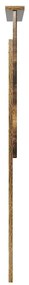 vidaXL Κεφαλάρι με κεφαλάρι Καπνιστό Δρύς 75 cm Επεξεργασμένο ξύλο