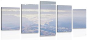 Εικόνα 5 μερών βουνά πλημμυρισμένα από σύννεφα - 100x50