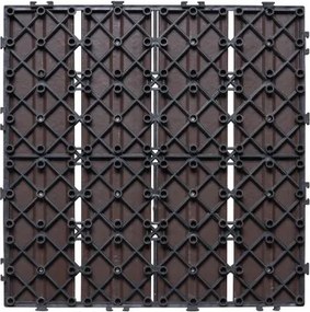 VEVOR Interlocking Deck Tiles Plastic Wood 27 Pack 12"x12" Waterproof for Porch