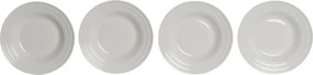 Βαθύ Πιάτο DKD Home Decor Λευκό Πορσελάνη 20 x 20 x 3 cm