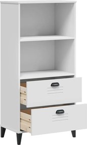 vidaXL Βιβλιοθήκη VIKEN Λευκή 60x35x123 εκ. από Επεξεργασμένο Ξύλο