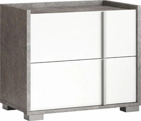 Κομοδίνο MODWAY industrial/nimphea alba 55x40x51