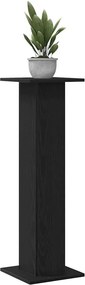 vidaXL Βάση φυτών 2 pcs Μαύρη Οξυά 30 x 30 x 95 cm Επεξεργασμένο ξύλο
