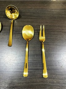 Σετ 5 τεμαχίων κουτάλας σερβιρίσματος από ανοξείδωτο ατσάλι - Ασημί