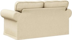 vidaXL Καναπές 120cm Κρεμ Μέταλλο