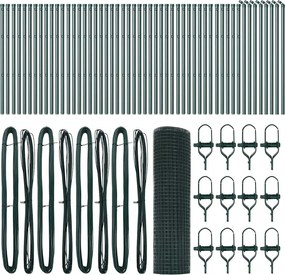 vidaXL Στύλος Περιφράξεων Πράσινο 100 x 0,6 μ (16 x 16 mm πλέγμα)