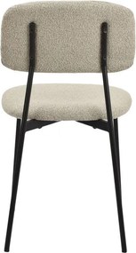 Καρέκλα μεταλλική Nextdeco Rosa μπεζ Υ81x47x52εκ.